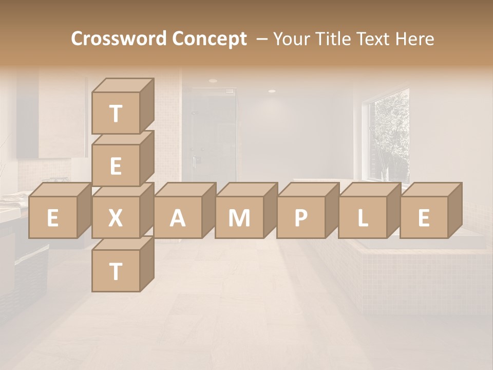 Master Bath In Luxury Home PowerPoint Template