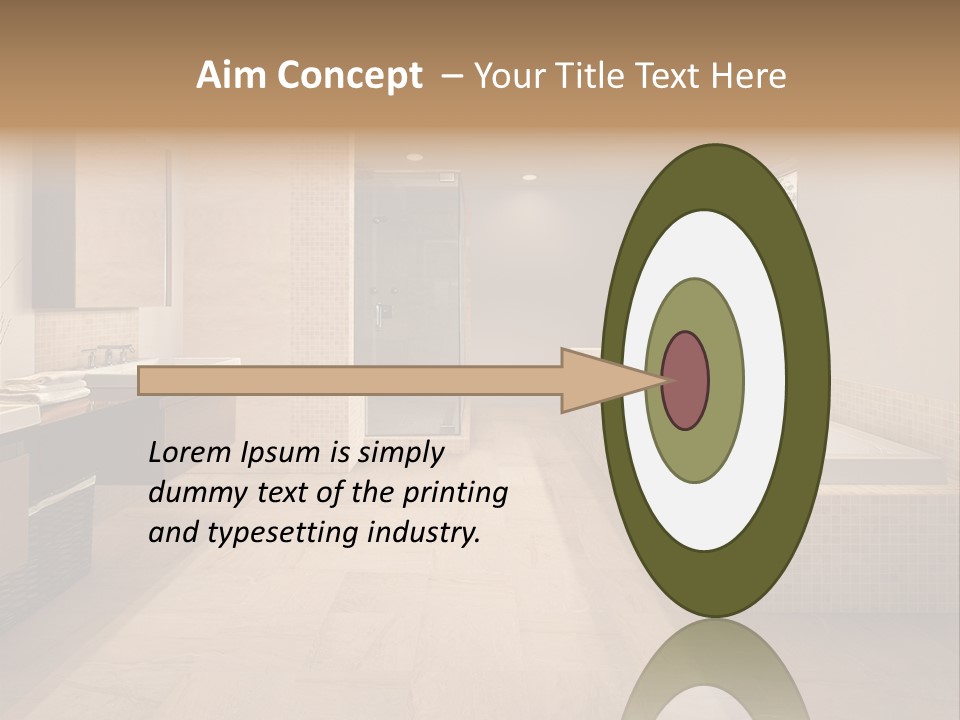 Master Bath In Luxury Home PowerPoint Template