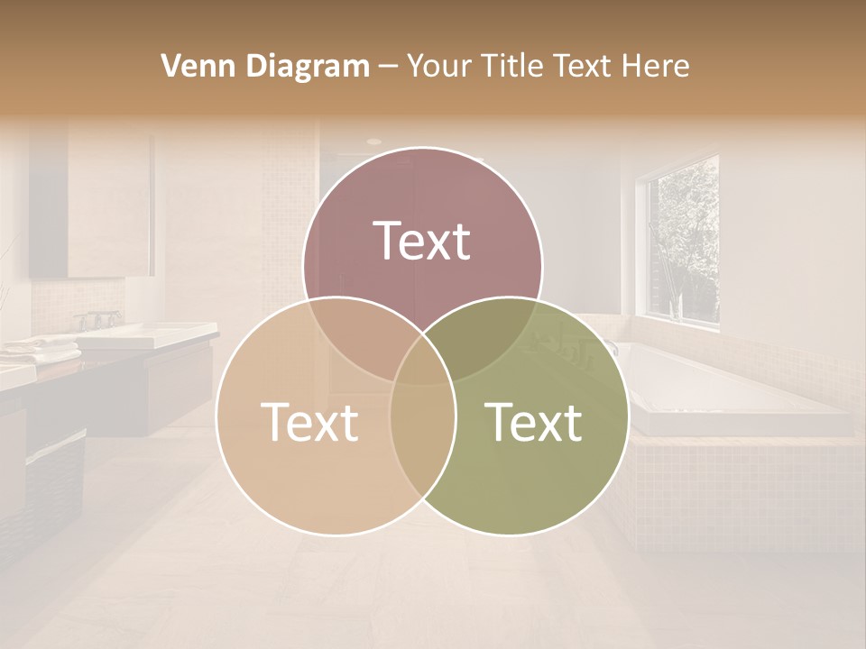 Master Bath In Luxury Home PowerPoint Template