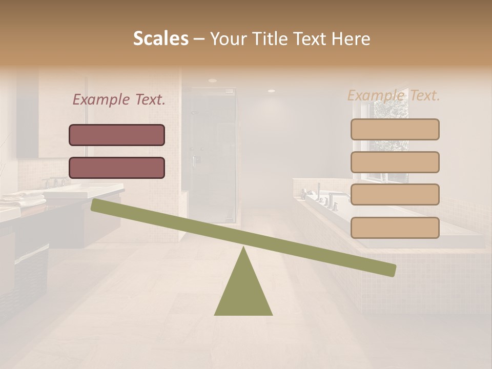 Master Bath In Luxury Home PowerPoint Template