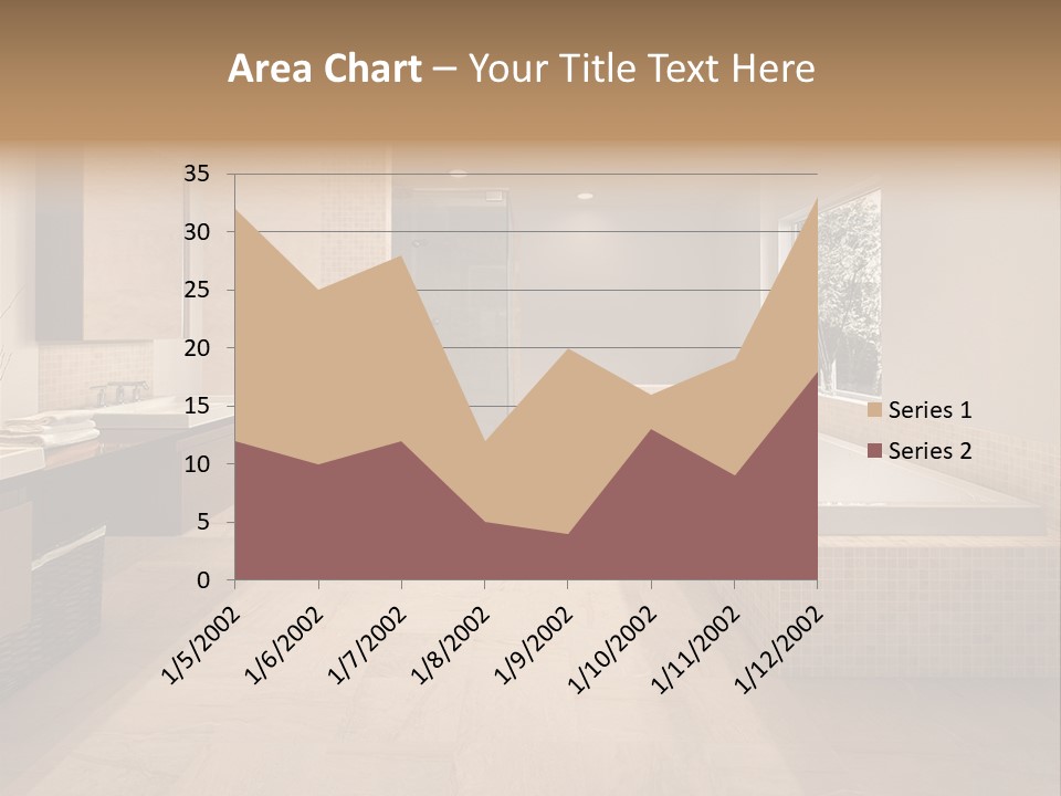 Master Bath In Luxury Home PowerPoint Template