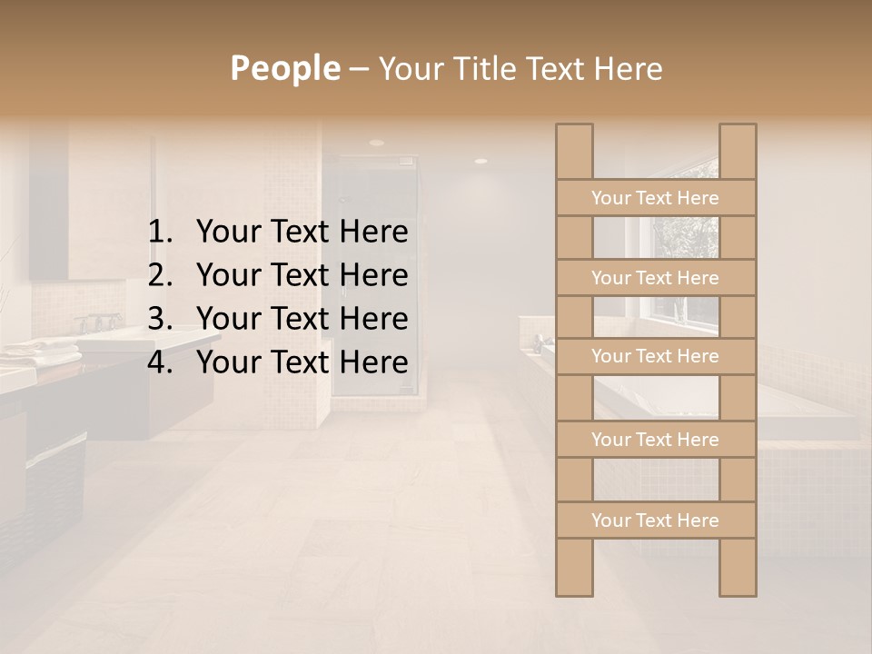 Master Bath In Luxury Home PowerPoint Template