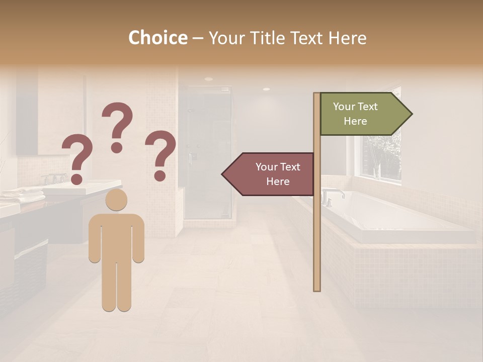 Master Bath In Luxury Home PowerPoint Template