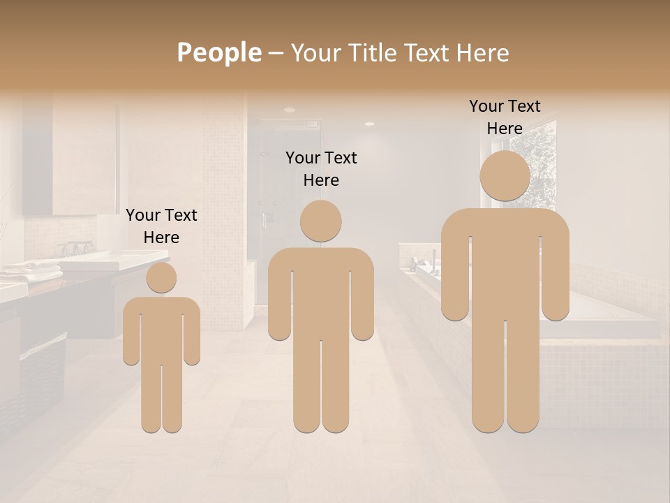 Master Bath In Luxury Home PowerPoint Template