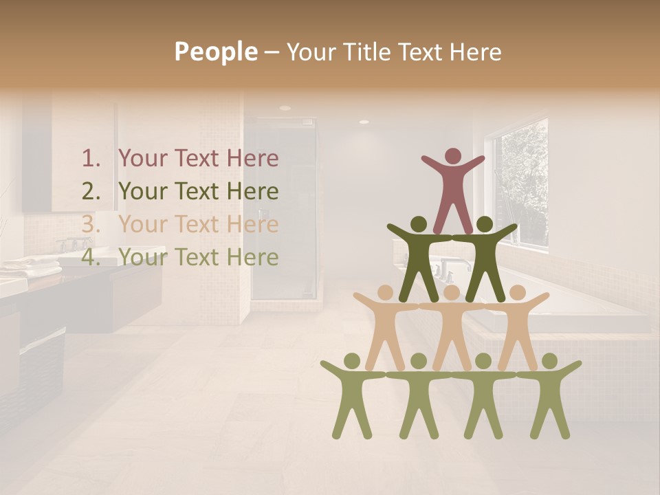 Master Bath In Luxury Home PowerPoint Template