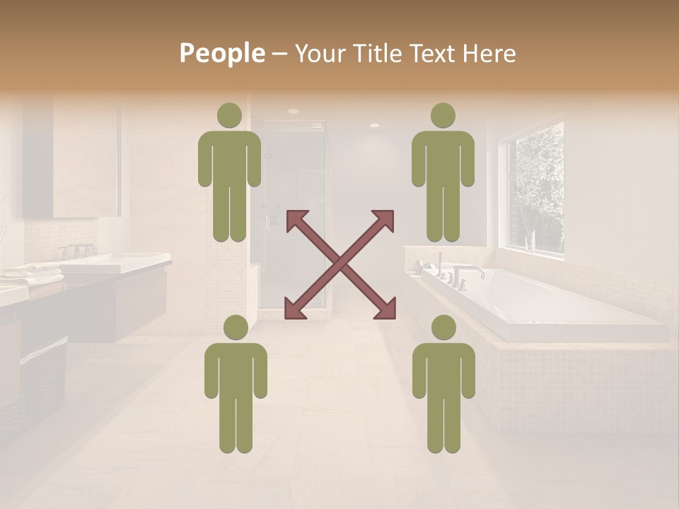 Master Bath In Luxury Home PowerPoint Template