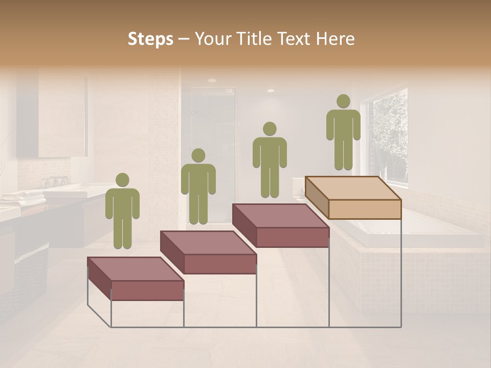 Master Bath In Luxury Home PowerPoint Template