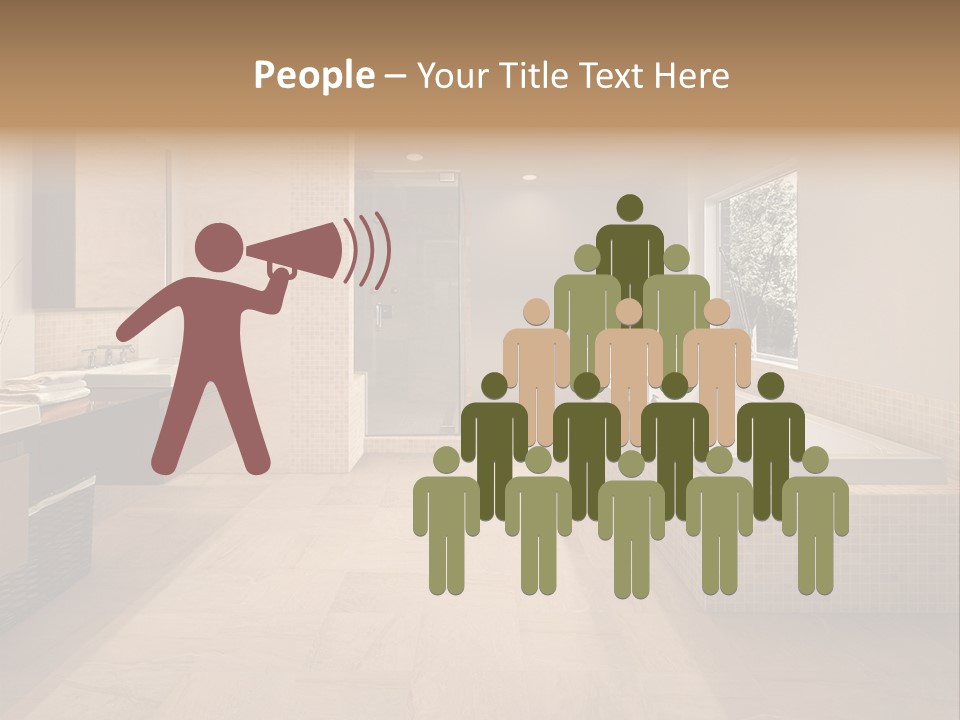 Master Bath In Luxury Home PowerPoint Template