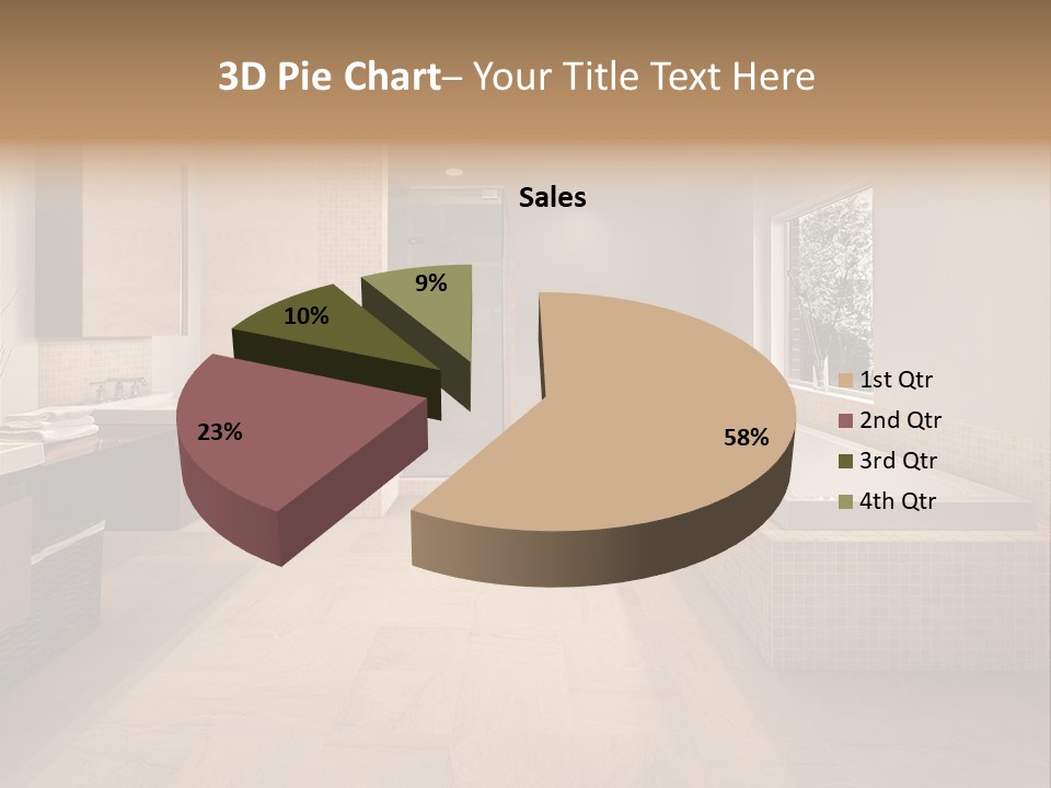 Master Bath In Luxury Home PowerPoint Template