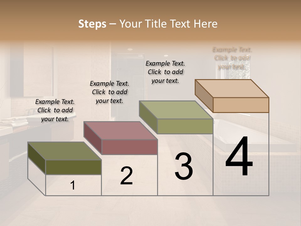 Master Bath In Luxury Home PowerPoint Template