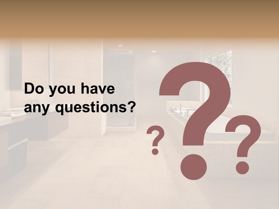 Master Bath In Luxury Home PowerPoint Template