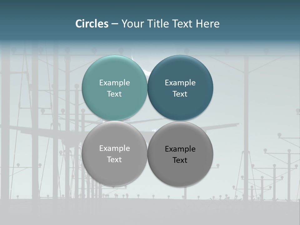 A Plane Flying In The Sky With The Moon In The Background PowerPoint Template