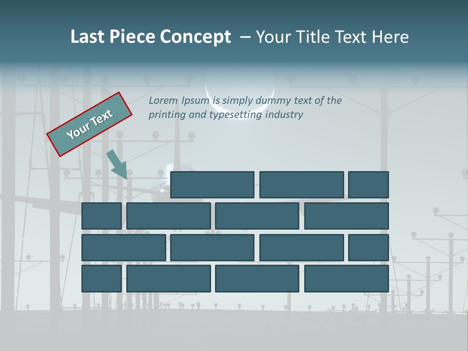 A Plane Flying In The Sky With The Moon In The Background PowerPoint Template