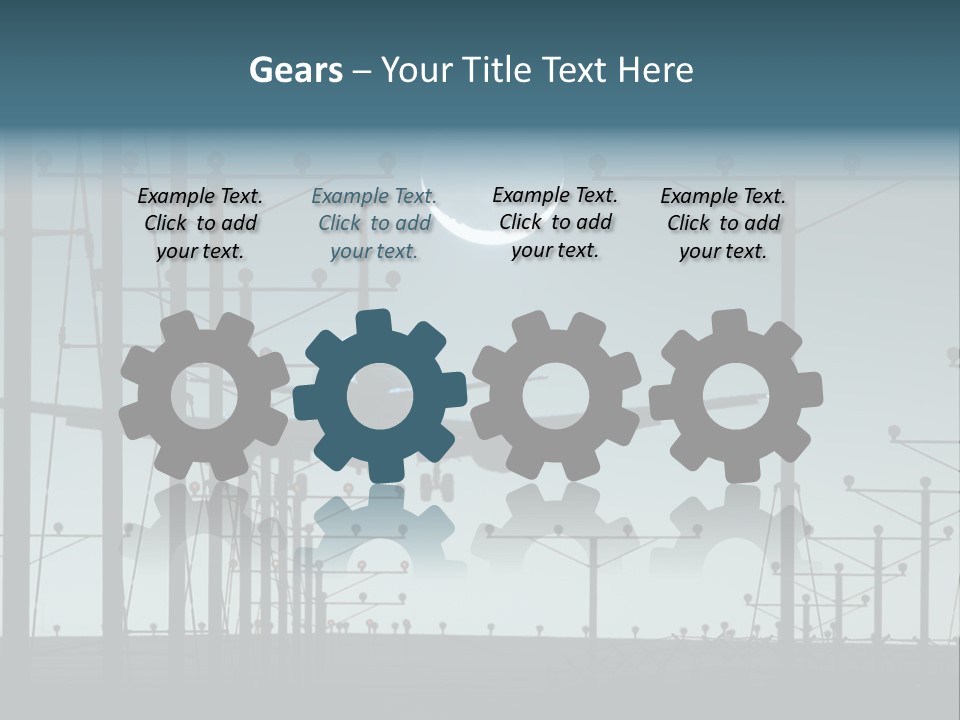 A Plane Flying In The Sky With The Moon In The Background PowerPoint Template