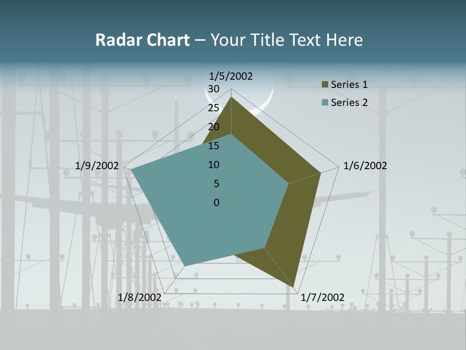 A Plane Flying In The Sky With The Moon In The Background PowerPoint Template