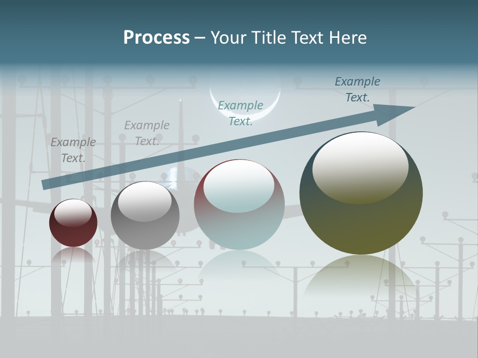 A Plane Flying In The Sky With The Moon In The Background PowerPoint Template