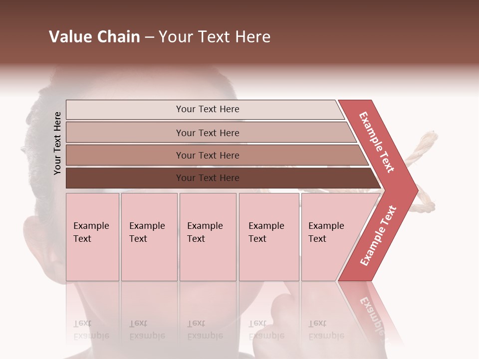 Attractive Young Woman Trying To Remember What The Piece Of String Round Her Finger Was Meant To Remind Her Of, Isolated On White Background. PowerPoint Template