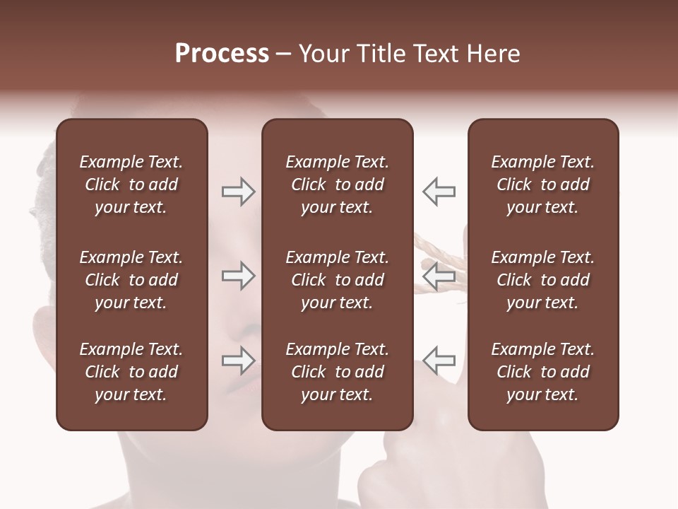 Attractive Young Woman Trying To Remember What The Piece Of String Round Her Finger Was Meant To Remind Her Of, Isolated On White Background. PowerPoint Template