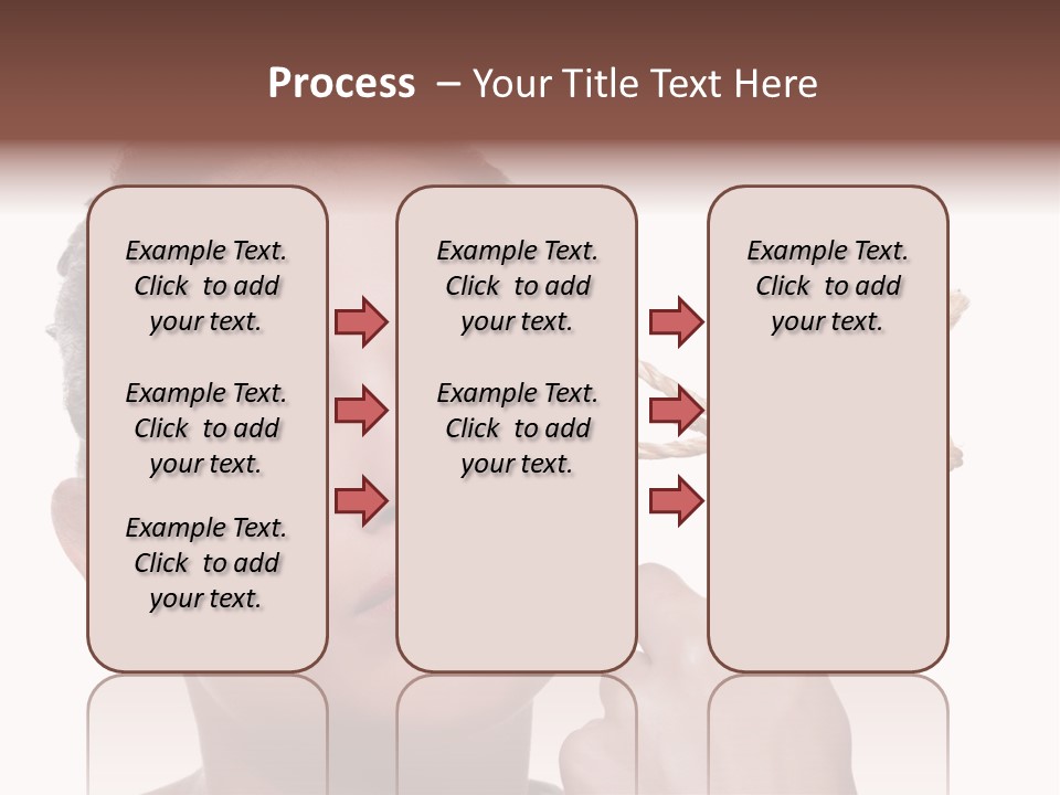 Attractive Young Woman Trying To Remember What The Piece Of String Round Her Finger Was Meant To Remind Her Of, Isolated On White Background. PowerPoint Template