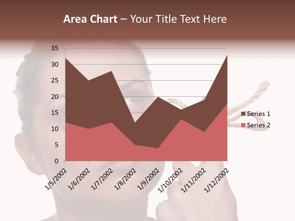 Attractive Young Woman Trying To Remember What The Piece Of String Round Her Finger Was Meant To Remind Her Of, Isolated On White Background. PowerPoint Template