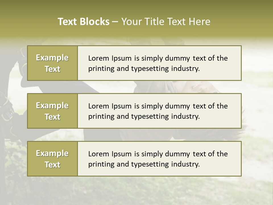 Cute Boy Hanging From Branch Of Tree. Summer Time PowerPoint Template