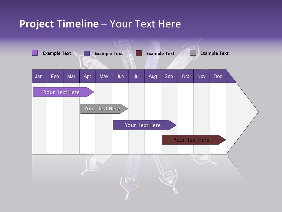 Twelve Crystal Quartz, Rose Quartz, And Amethyst Points With Silver Mountings Arranged To Create A Circular Sunburst, Isolated On Black Background PowerPoint Template