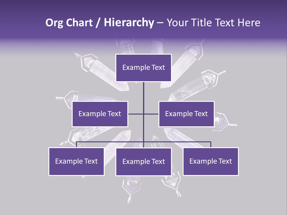 Twelve Crystal Quartz, Rose Quartz, And Amethyst Points With Silver Mountings Arranged To Create A Circular Sunburst, Isolated On Black Background PowerPoint Template