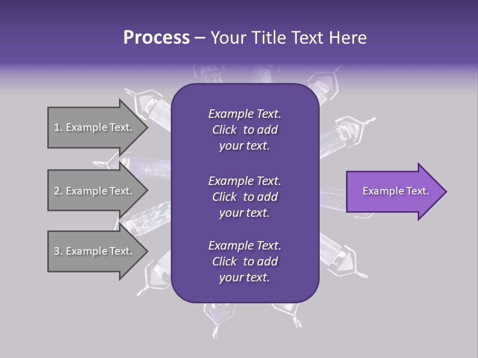 Twelve Crystal Quartz, Rose Quartz, And Amethyst Points With Silver Mountings Arranged To Create A Circular Sunburst, Isolated On Black Background PowerPoint Template