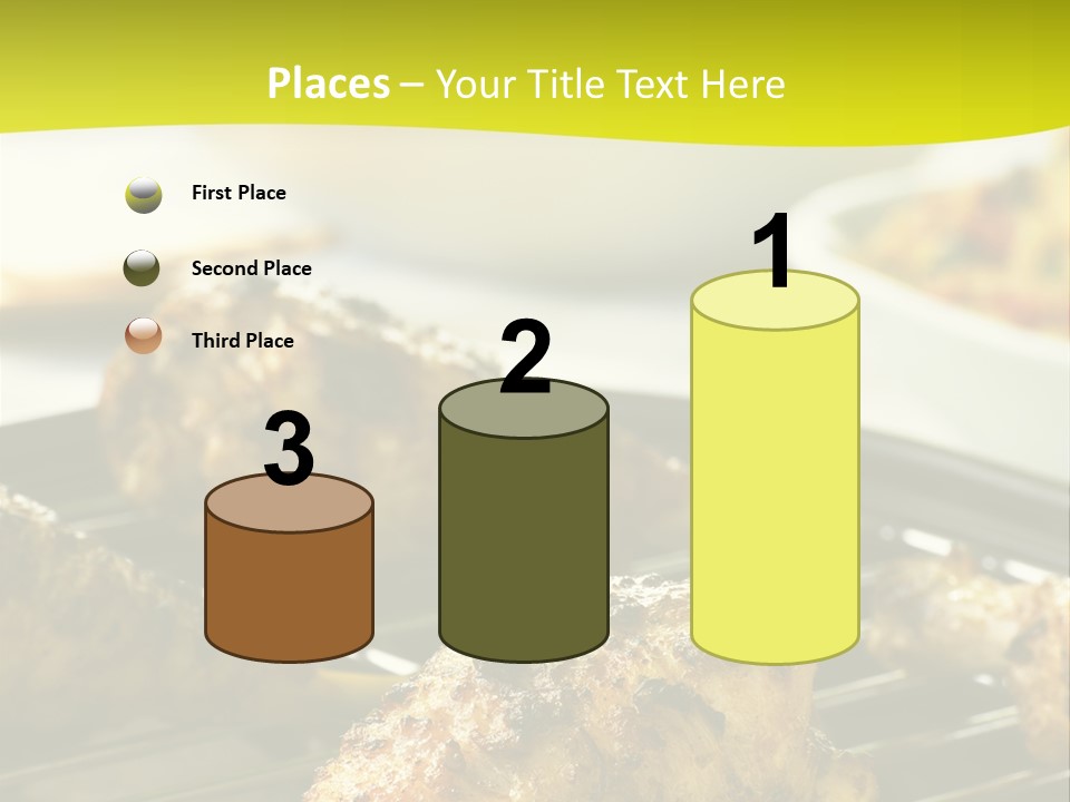 Chicken Cooking On A Grill PowerPoint Template