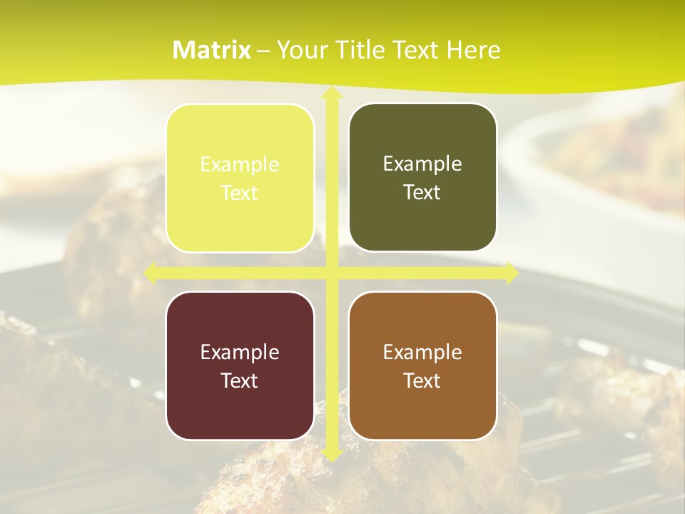 Chicken Cooking On A Grill PowerPoint Template