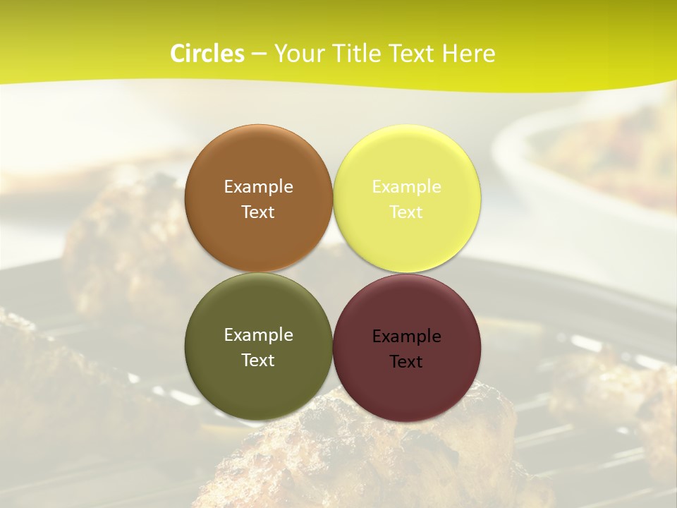Chicken Cooking On A Grill PowerPoint Template
