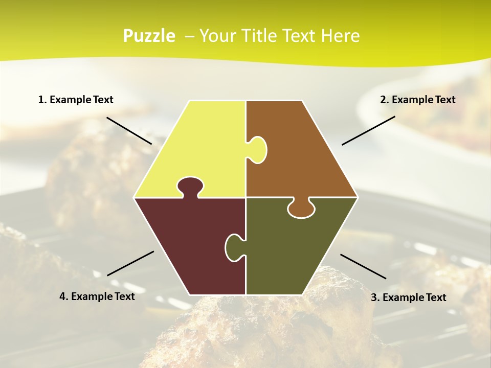 Chicken Cooking On A Grill PowerPoint Template