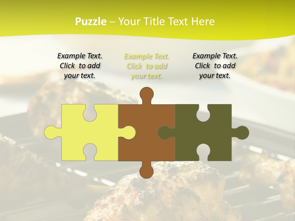 Chicken Cooking On A Grill PowerPoint Template