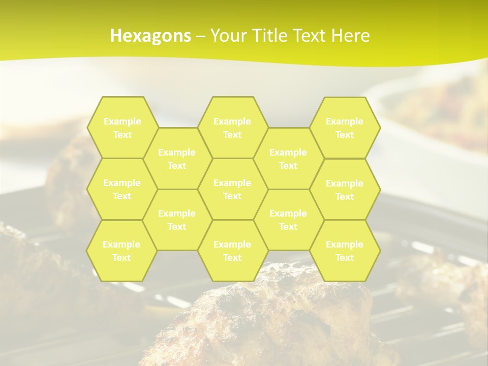 Chicken Cooking On A Grill PowerPoint Template