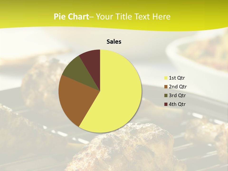 Chicken Cooking On A Grill PowerPoint Template