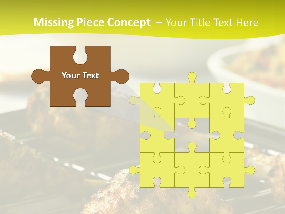 Chicken Cooking On A Grill PowerPoint Template