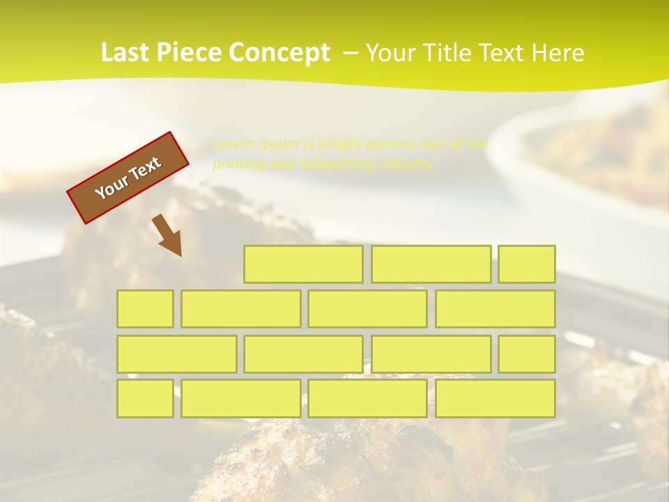 Chicken Cooking On A Grill PowerPoint Template