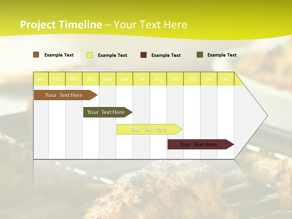Chicken Cooking On A Grill PowerPoint Template