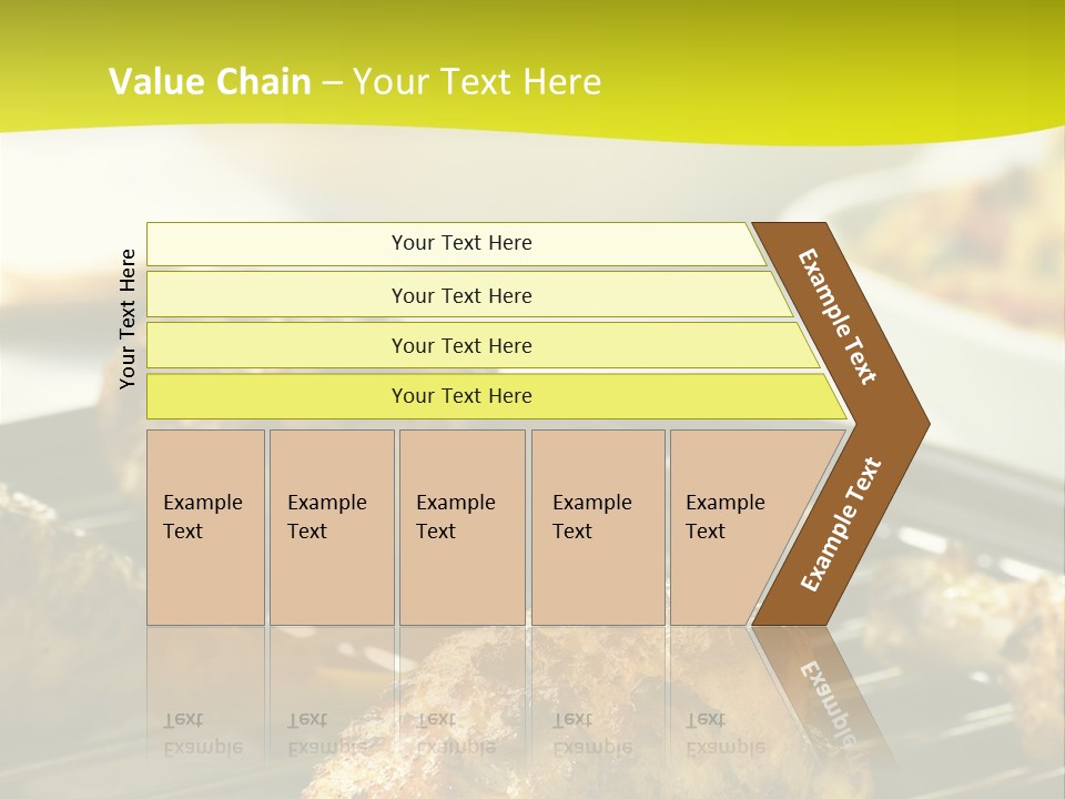 Chicken Cooking On A Grill PowerPoint Template