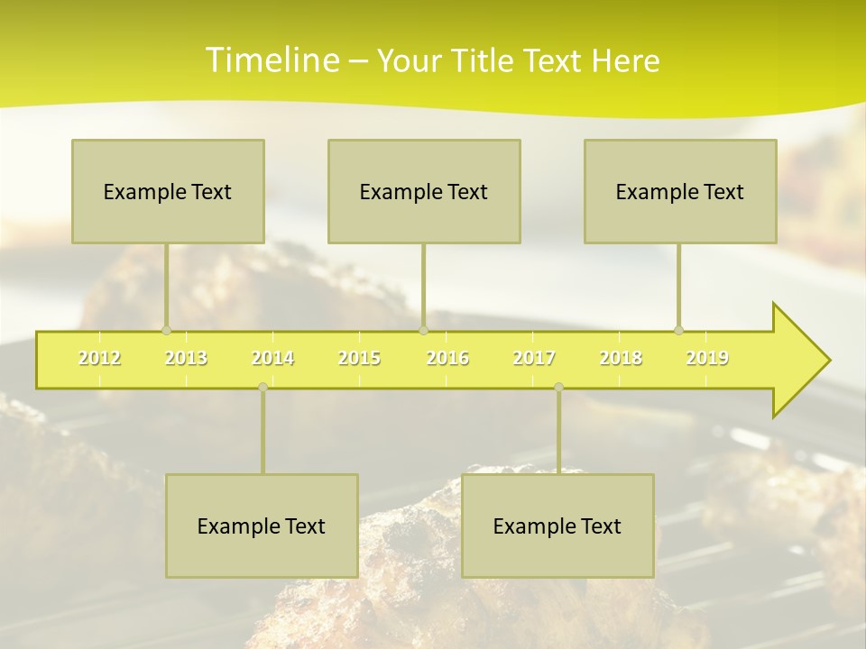 Chicken Cooking On A Grill PowerPoint Template