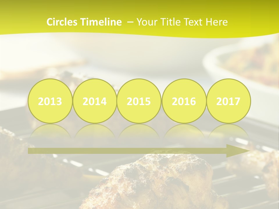 Chicken Cooking On A Grill PowerPoint Template