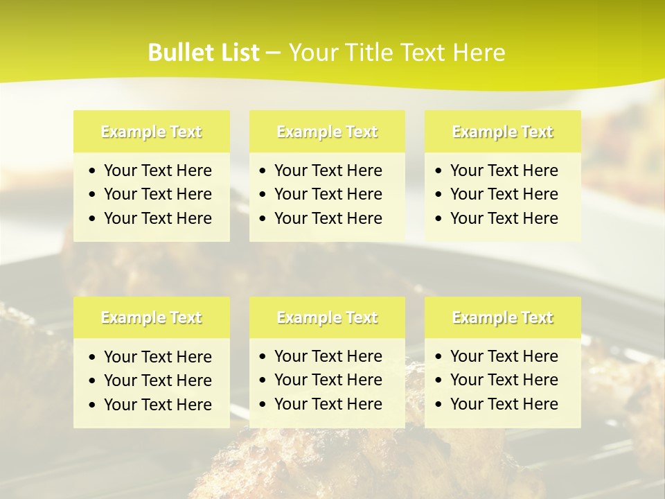 Chicken Cooking On A Grill PowerPoint Template