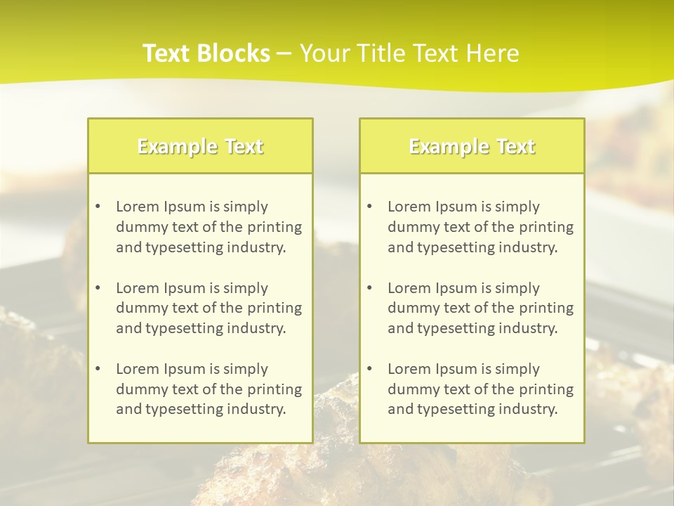 Chicken Cooking On A Grill PowerPoint Template