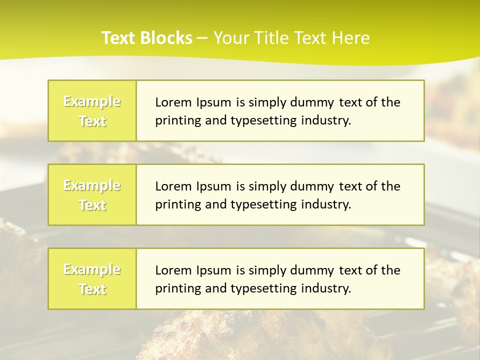 Chicken Cooking On A Grill PowerPoint Template