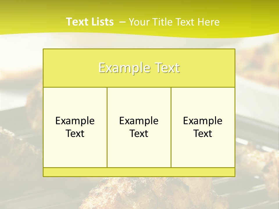 Chicken Cooking On A Grill PowerPoint Template