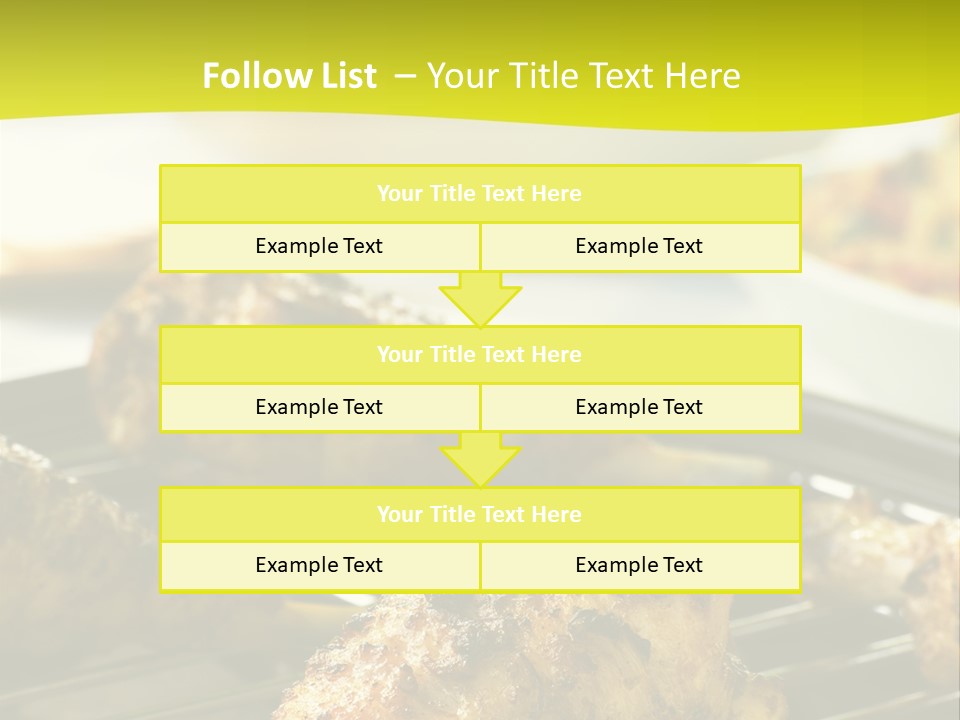 Chicken Cooking On A Grill PowerPoint Template
