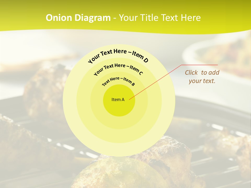 Chicken Cooking On A Grill PowerPoint Template