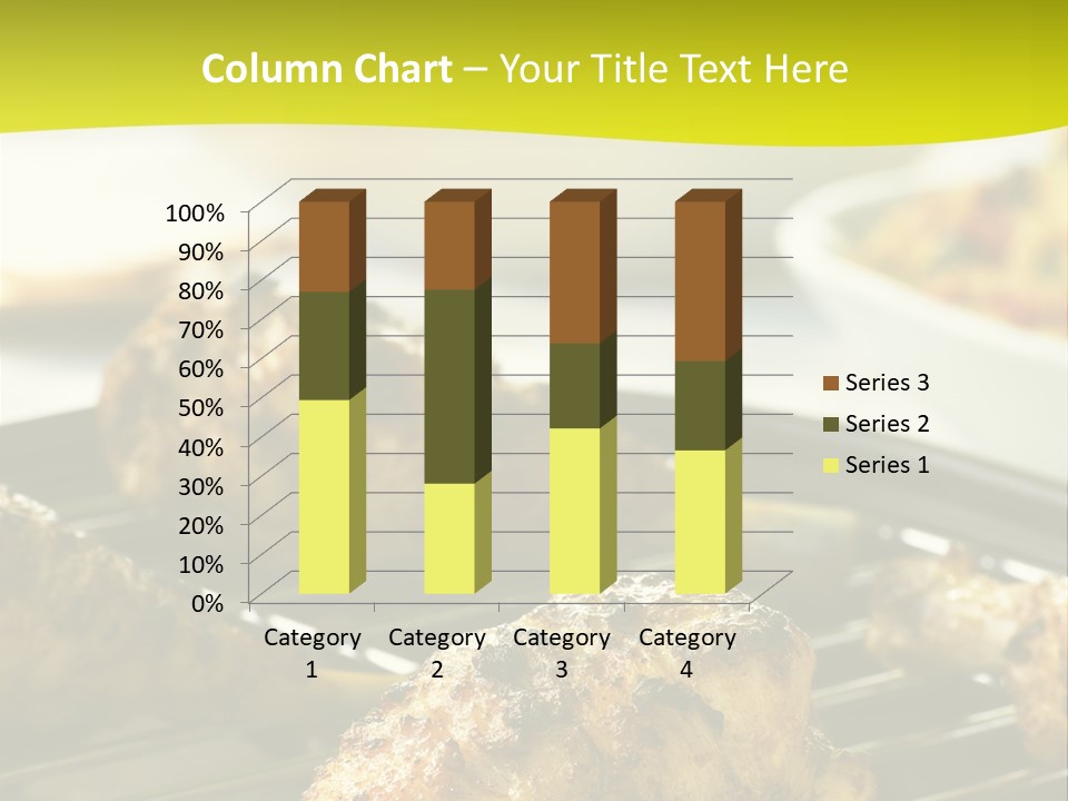 Chicken Cooking On A Grill PowerPoint Template