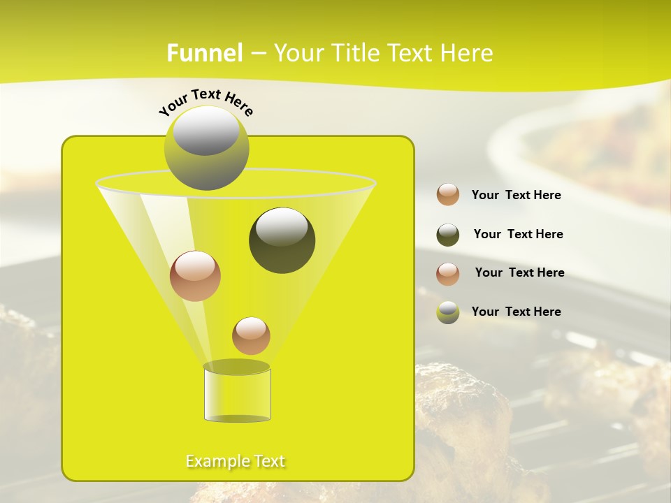 Chicken Cooking On A Grill PowerPoint Template