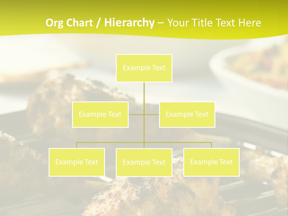 Chicken Cooking On A Grill PowerPoint Template